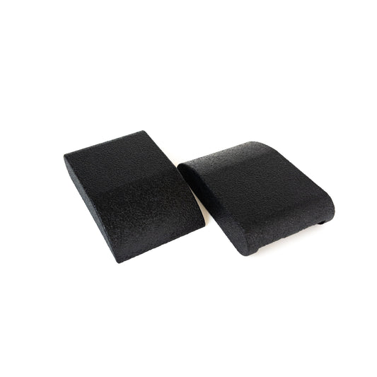 Replacement trunk hinge cover cap set – Ford Escort Mk3 & Mk4 – black – 2 pieces