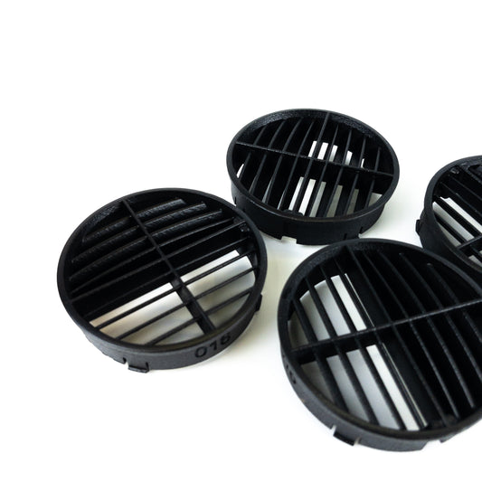 Paire de grilles d'aération noires pour tableau de bord Land Rover Range Rover Classic