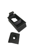 Jeep Cherokee XJ MJ Comanche 1984–1996 center console latch with retainer – black