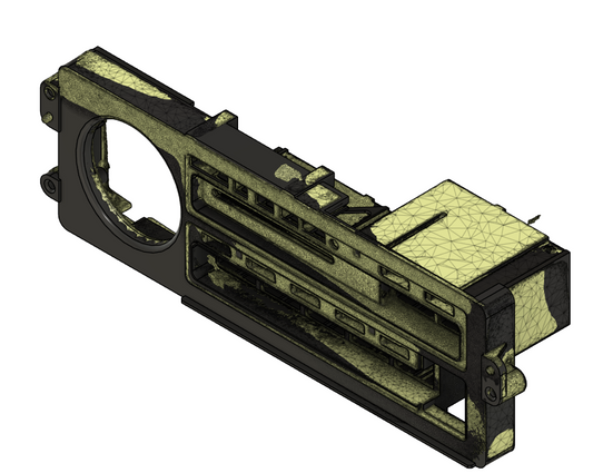 Honada crx climate control CAD modell