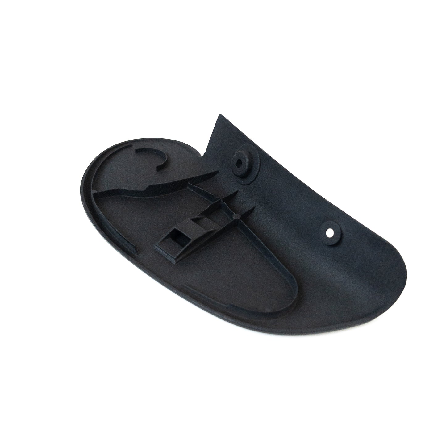 Aftermarket Porsche seat hinge cover trim – left – fits 911, 944, 964, 968, 993 models