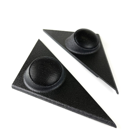 BMW E30 3er Tweeter Door Speaker Housing  Mirror Cover Left Right Black 42mm New