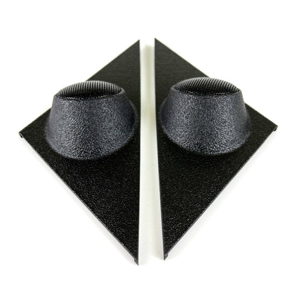 BMW E30 3er Tweeter Door Speaker Housing  Mirror Cover Left Right Black 42mm New