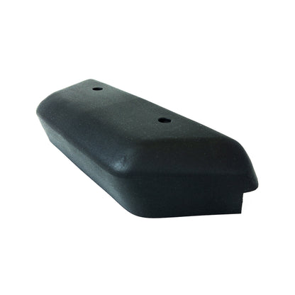 Installed black PA12 tailgate latch cover MWC8557 on Land Rover Range Rover Classic rear upper tailgate assembly
