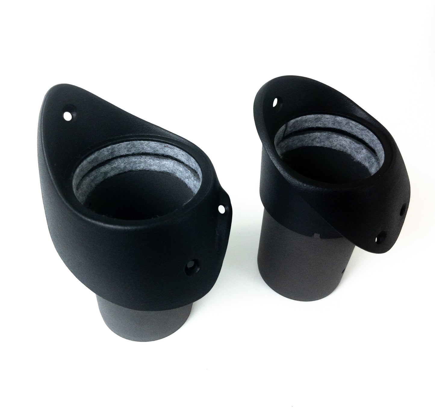 1963 Impala A/C vent center bezel and housing side by side, discontinued part reproduction
